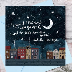 Time For Me - wenskaart, doordachte kaart, condoleancekaart, verlieskaarten, kaarten met woorden, sentimentkaart, kaart voor vriend