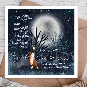 Wonderful Things - wenskaart, doordachte kaart, condoleancekaart, opbeurende kaarten, kaarten met woorden, sentimentkaart, kaart voor vriend