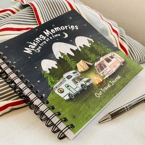 Travel Log Journal for Caravan, Campervan - Caravan novelty gift | Diary | Notebook