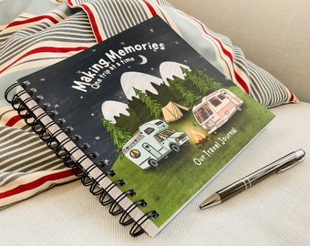 Travel Log Journal for Caravan, Campervan - Caravan novelty gift | Diary | Notebook