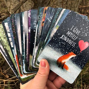 Affirmationskarten Set, Positive Affirmation, Weihnachtsgeschenk, Selbstliebe, Stücke der Positivität