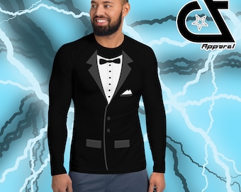 Ultra Classy "The Gentlemen's Art" Tuxedo Men's Rash Guard BJJ