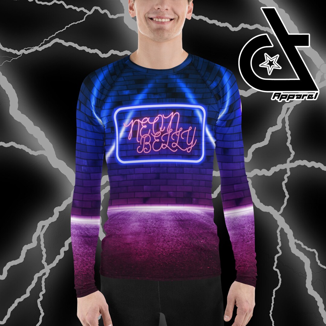 Buy Neon Belly Sign Men's Rash Guard Brazilian Jiu Jitsu Online in ...