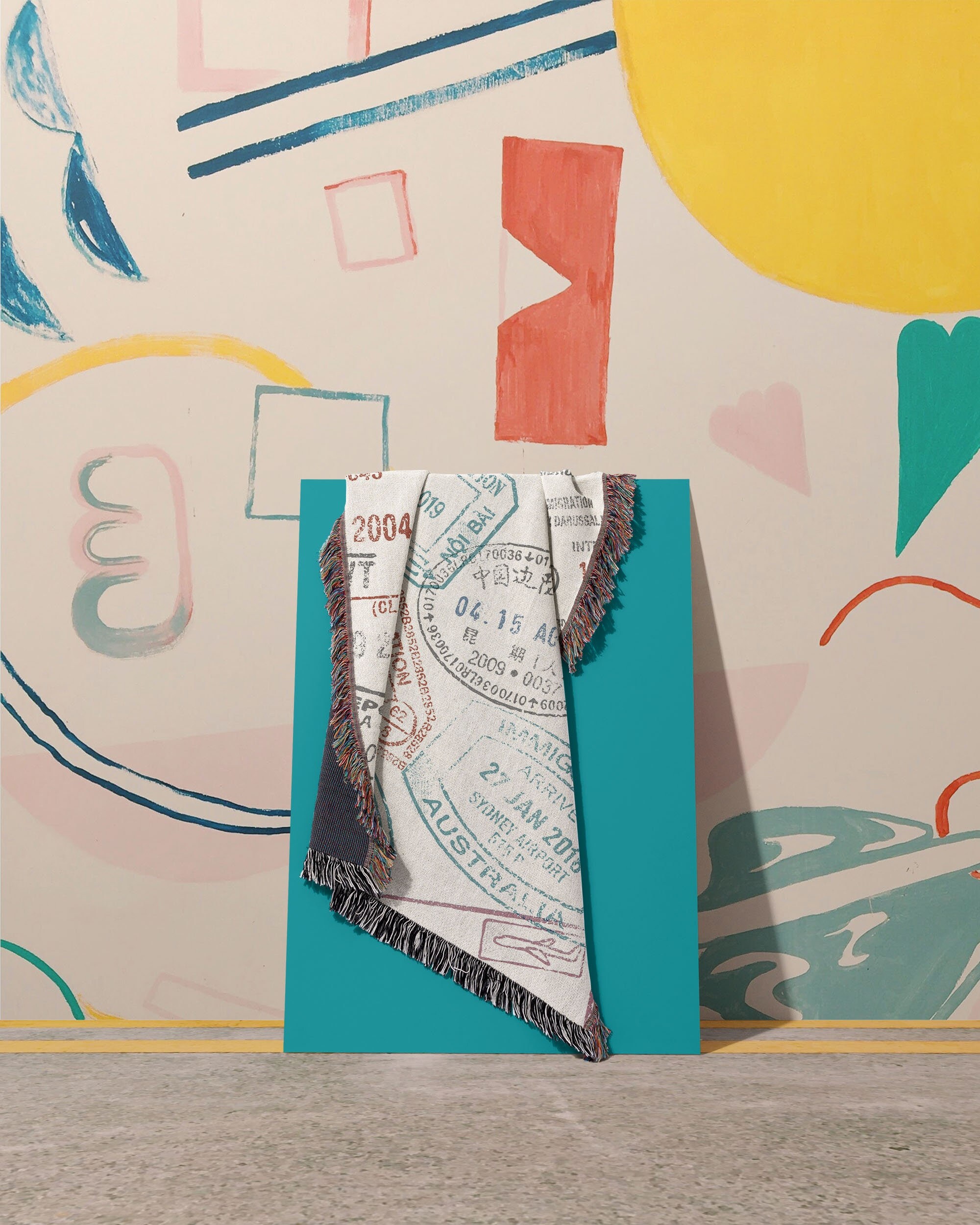 World Traveler Throw Blanket Travel Lover Gift for Her Travel Blanket