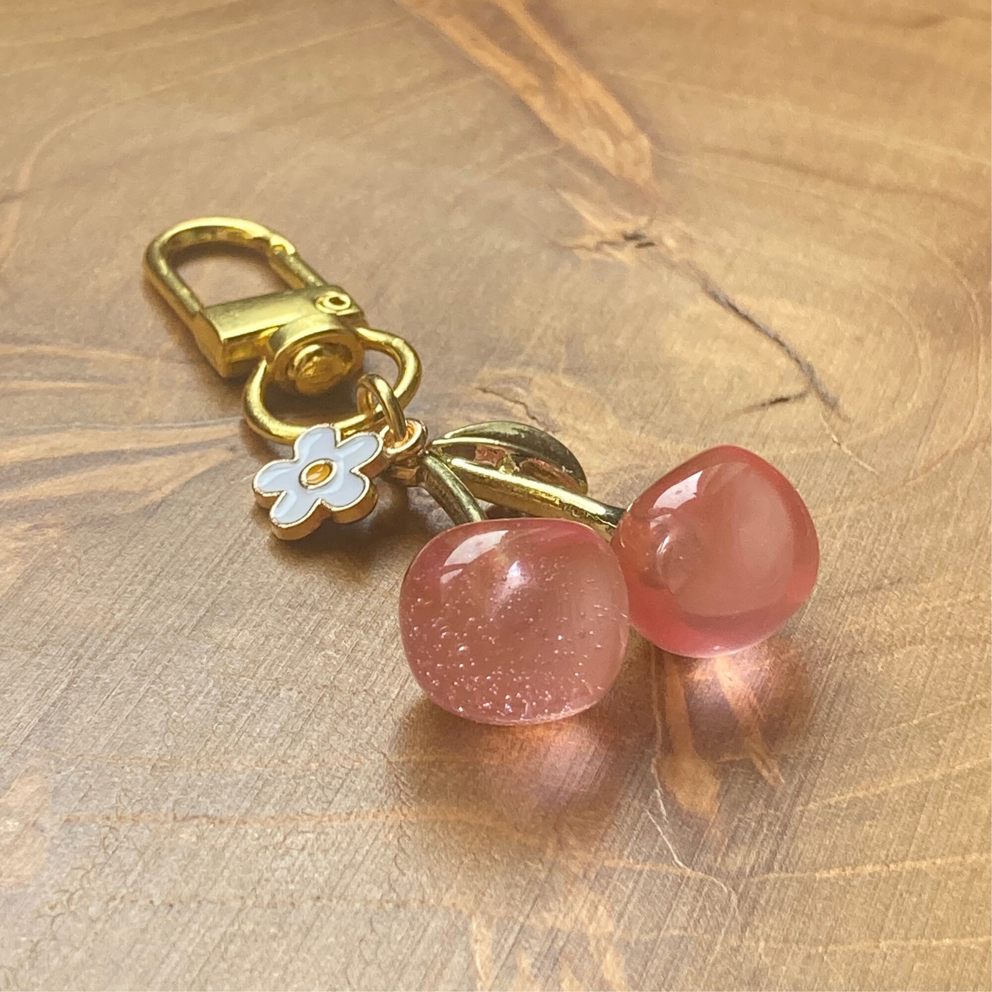 thumbnail image 2 of Purse Charms Cherry Bag Charm Keychain - Elegant For Handbags & Accessories Gift Hello Kitty Keychain 2 of 14