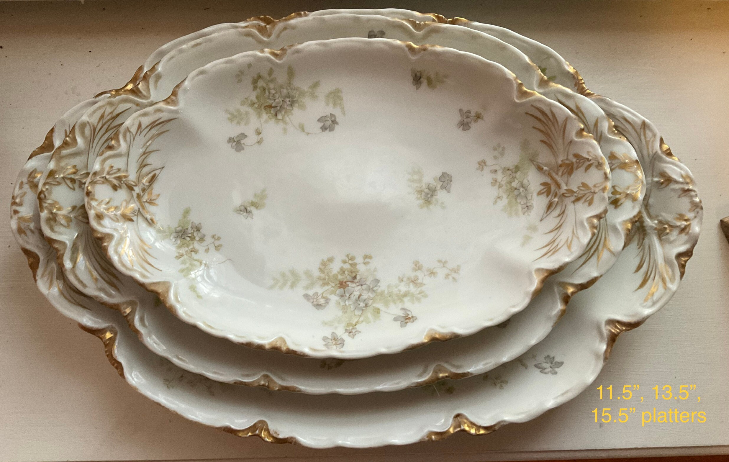 Antique Haviland Limoges Fine China Greenwood Bros. Garden