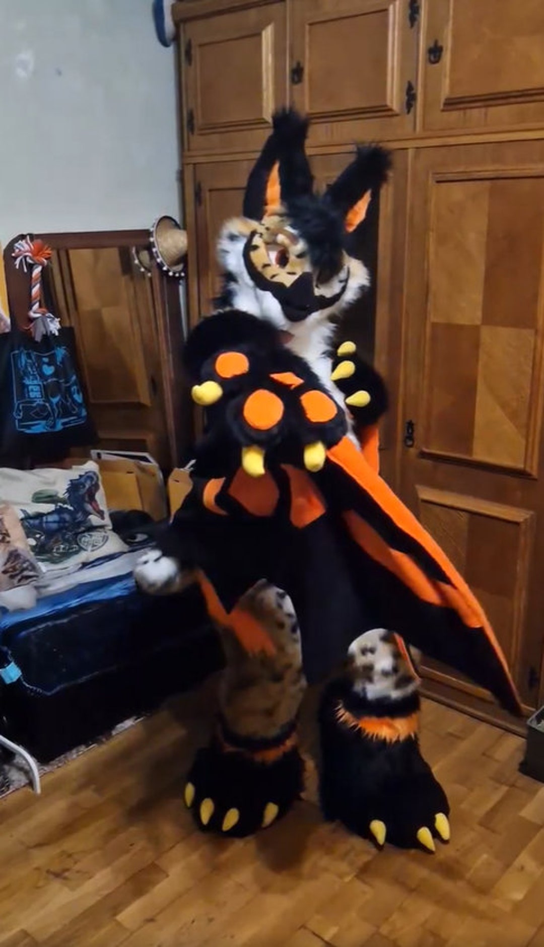 First Hybrid Lynx Bat Premade Fursuit Fullsuit Digitigrade Etsy