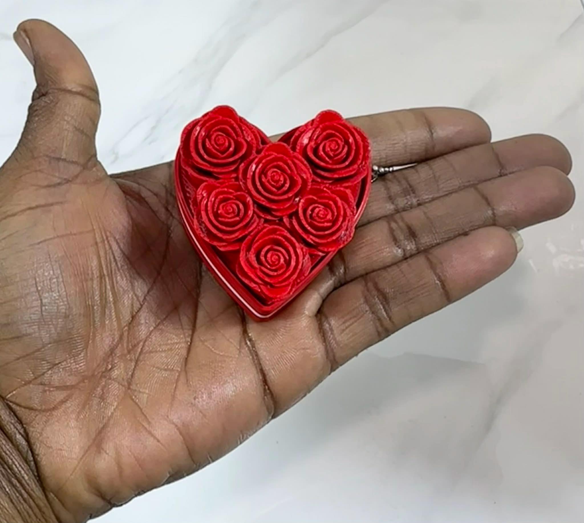 Rose Heart Fidget Clicker | Sensory Stress Relief, Desk Toy - Etsy