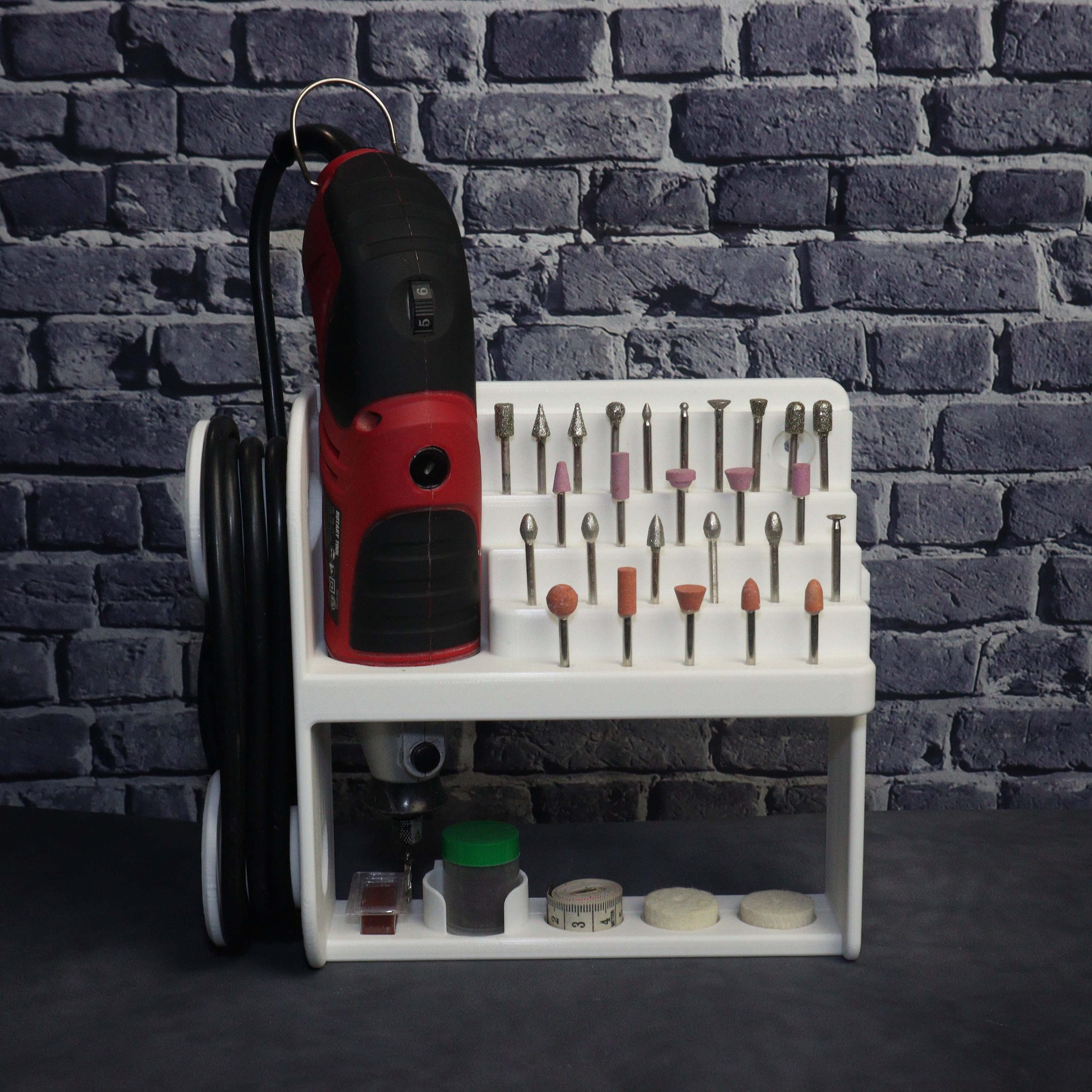 Wall-mounted Hanger / Storage Solution for Dremel Rotary Tool
