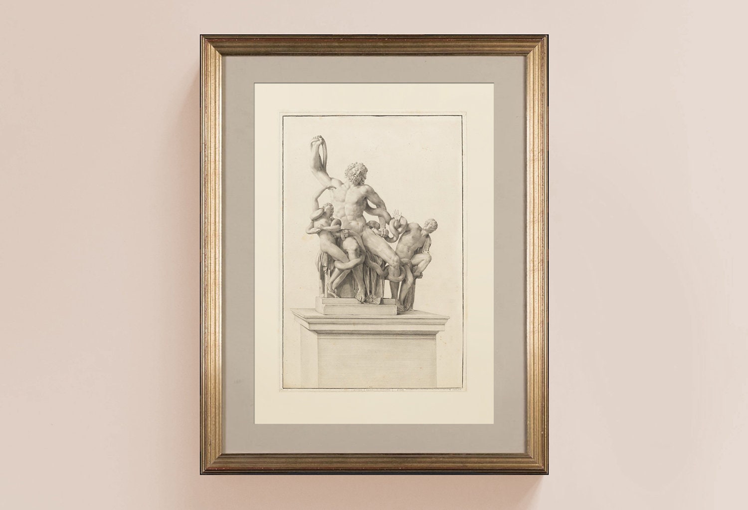 3 Piece Wall Art Classical Drawings Instant Download | Classical Greek ...