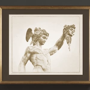 Vintage Sculpture Set (4) | Drawing antique illustration art | classical home office decor | Downloadable Printable Design