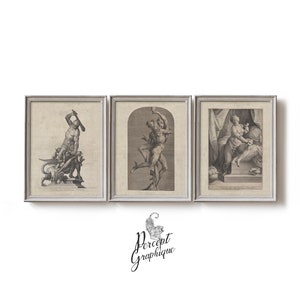 Pencil Rendering Detailed Line Art | Instant Download | Antique Classical Greek Roman Art Prints | Historical Home Office Decor | Printable