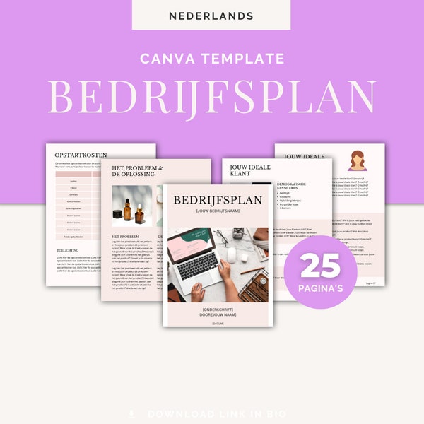 Bedrijfsplan Nederlands Template Ondernemingsplan voor Startende Ondernemer Plan voor Bedrijf bouwen Startend Ondernemer Bedrijf Bouwen