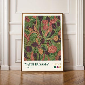 Narcissus Poster - Dotwork Floral, Teal and Burgundy Pink