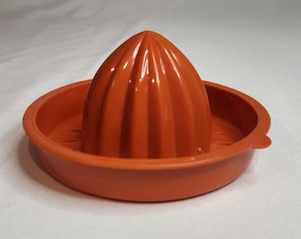 Exprimidor manual de cítricos de naranja Tupperware, herramienta de cocina vintage de plástico