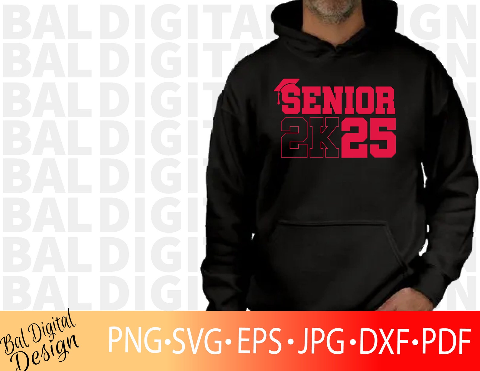 Senior 2025 Svg Png, Graduation Class of 2K25 Svg, Senior 2025 Shirt