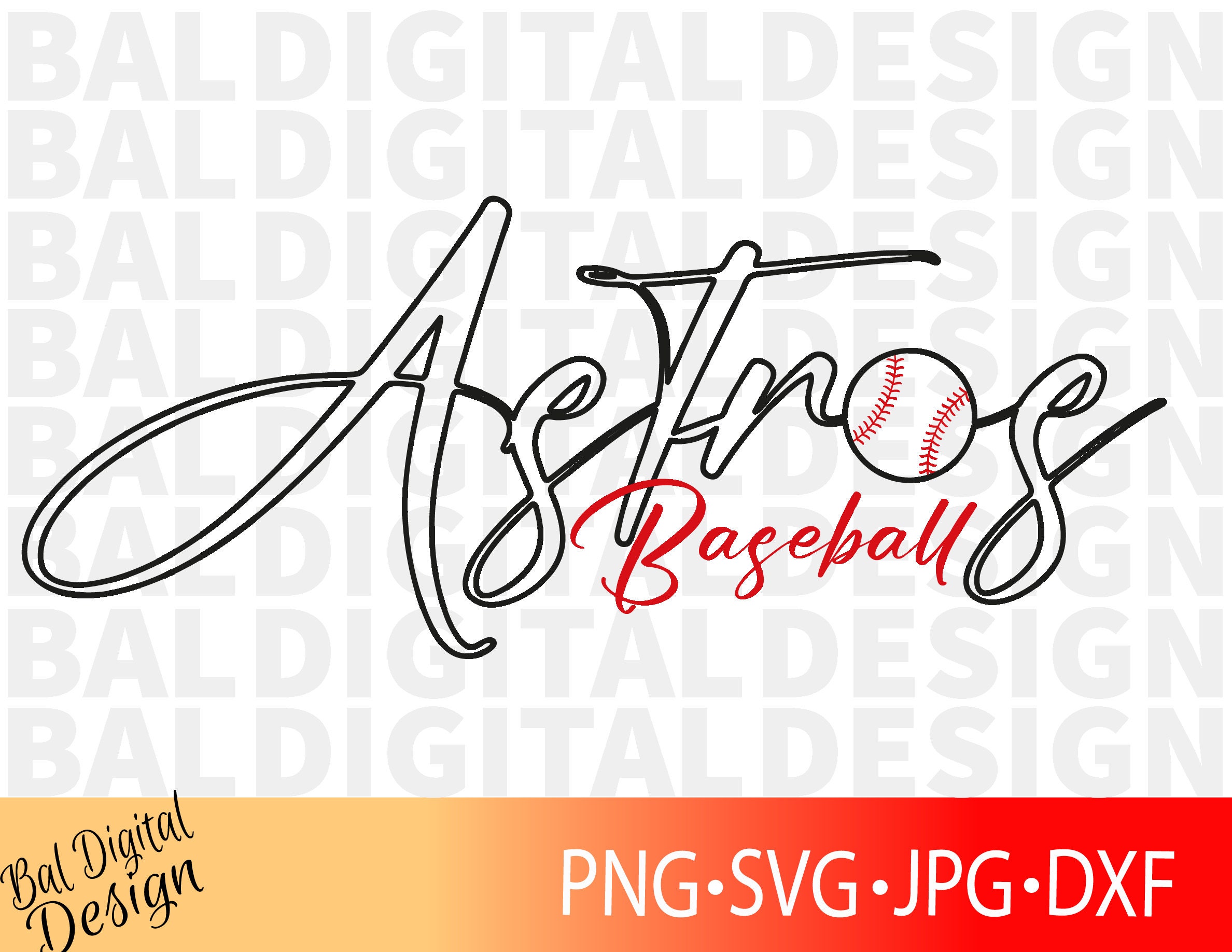 Astros Digital SVG, Astros Clipart PNG, Cut File Sublimation Dxf, Lazer ...