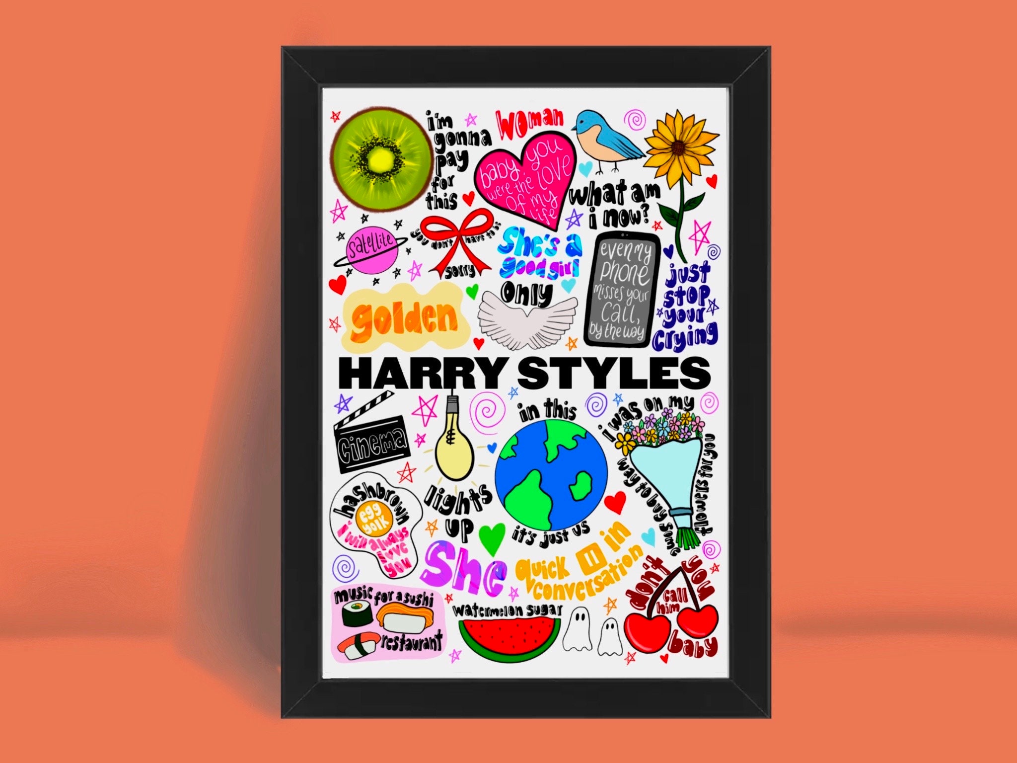 Harry Styles Lyric Print Harry Styles, Harry Styles Gift, Harry Styles
