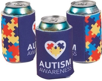 Autism Awareness Koozie