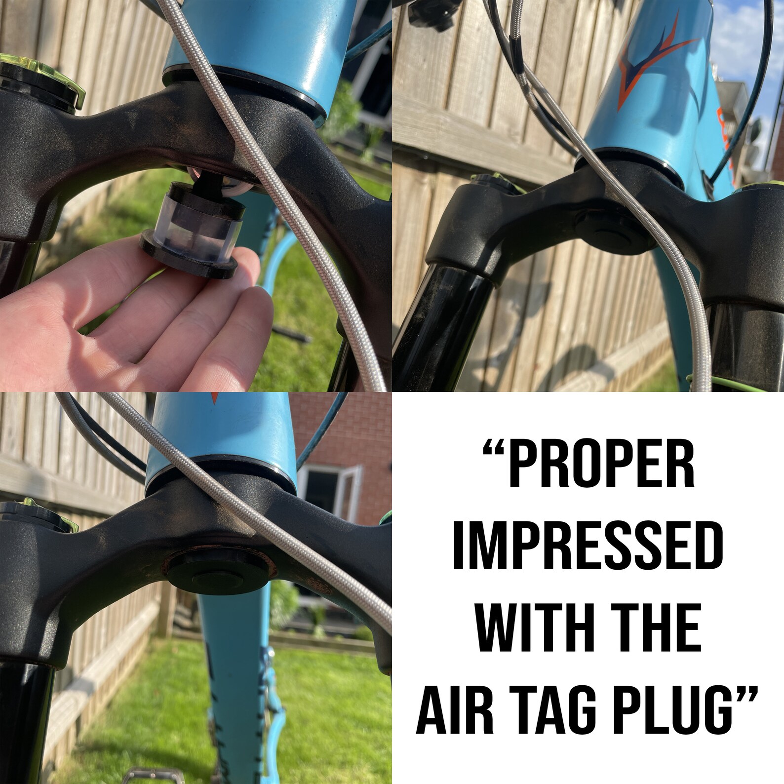 MTB Tracker Holder Kit Air Tag & Tile Sticker Compatible Etsy