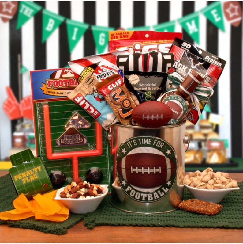 Football Fan Gift Basket, Football Gift Set, Football Lover's Gift Box