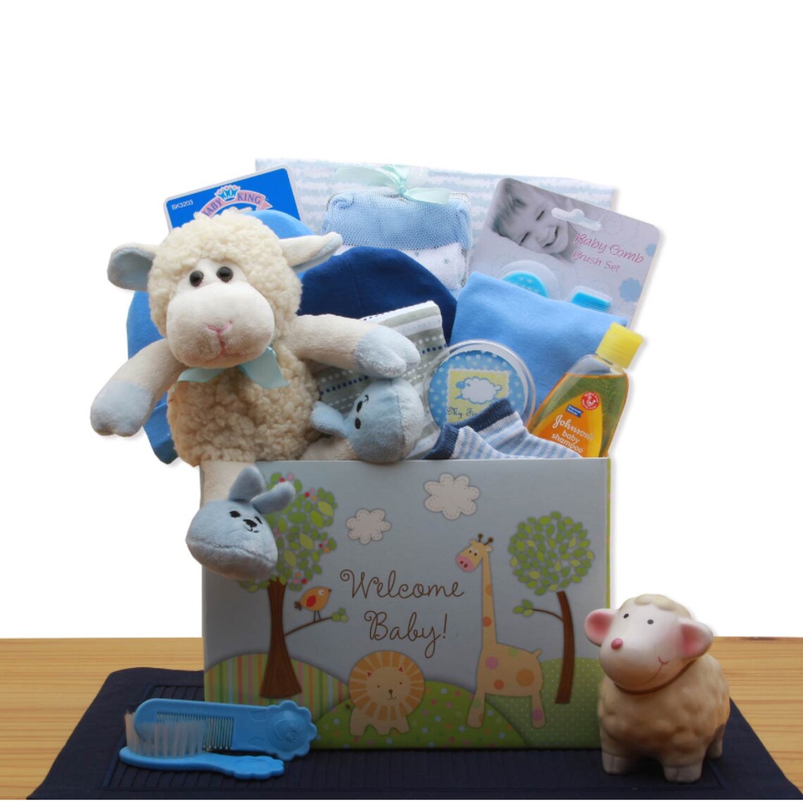 Baby Boy Gift Box, Baby Shower Gift, New Baby Boy Gift Set
