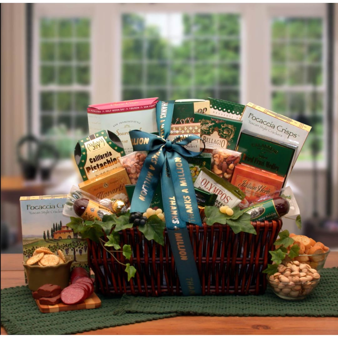 Thank You Gift Basket, Gourmet Gift Basket, Thank You Care Package ...