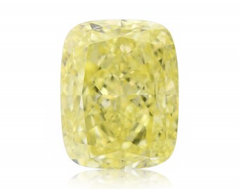1.11 Carat Fancy Yellow Loose Diamond Natural Color Cushion Cut GIA  Certificate SKU: 618613