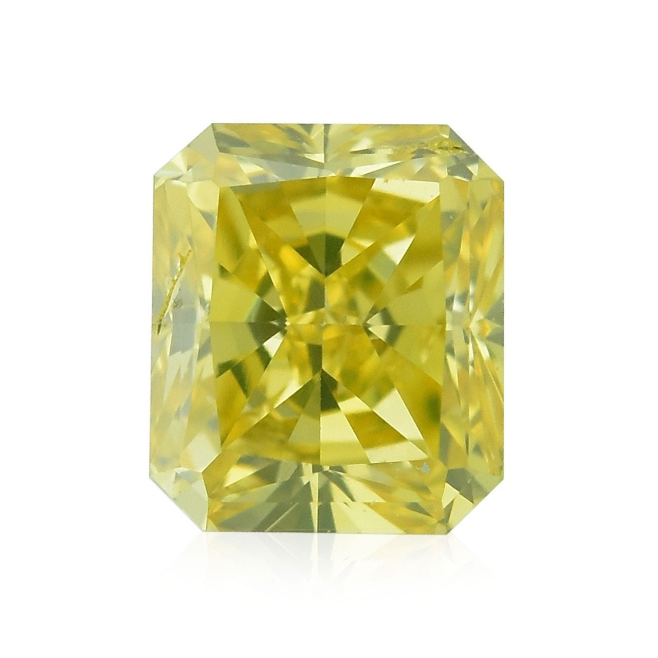 0.150 ct F.O-YELLOW SI2 天然 オレンジ イエロー ダイヤ｜レディース