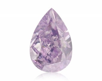 0.25Cts Fancy Intense Pinkish Purple Loose Diamond Natural Color Pear Shape GIA SKU: 617344