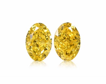 1.01 Carat Fancy Vivid Yellow Natural Loose Diamond Oval Shape, VVS1 Clarity, GIA Certified Handmade Jewelry Rare Gift Diamonds For Crafts