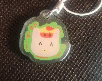 Llavero de conejito zanahoria kawaii para celular