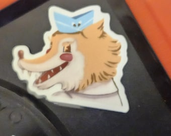 Pegatina de 2 pulgadas inspirada en el lobo feroz del álbum Crybaby de Melanie Martinez.