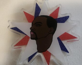 Llavero acrílico transparente de Capitán América Sam Wilson Marvel