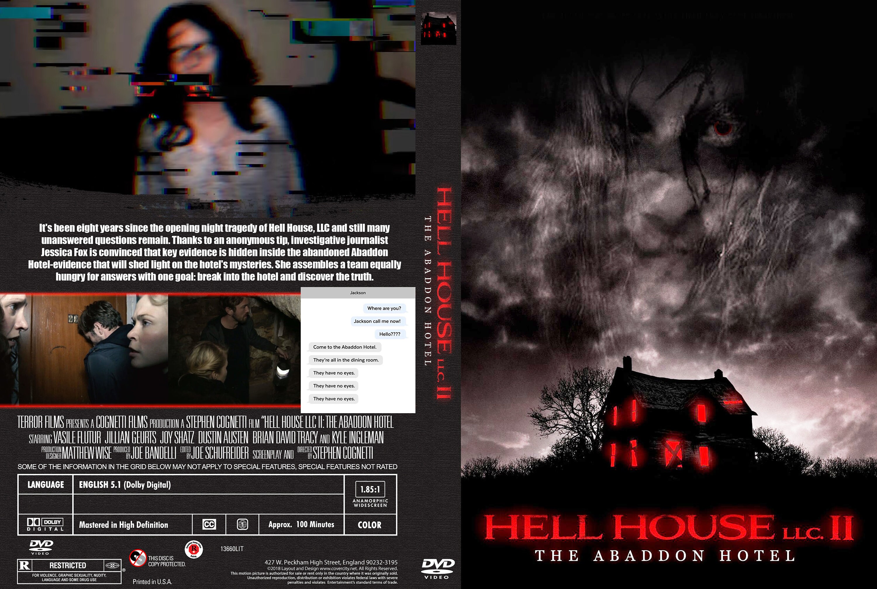 Hell House LLC 2 The Abbadon Hotel blu ray horror VERY RARE OUT OF