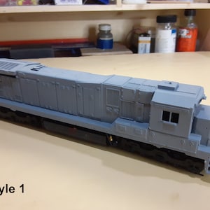 HO Scale GE C30-7R Super-7 Locomotive Shell Style 1