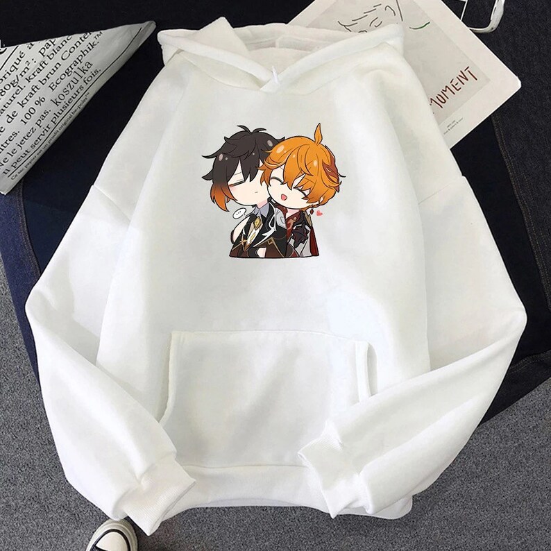 Zhongli Genshin Impact Childe Hoodie LGBT Meme Anime Etsy