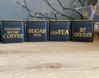 Tea, Coffee & Sugar canisters