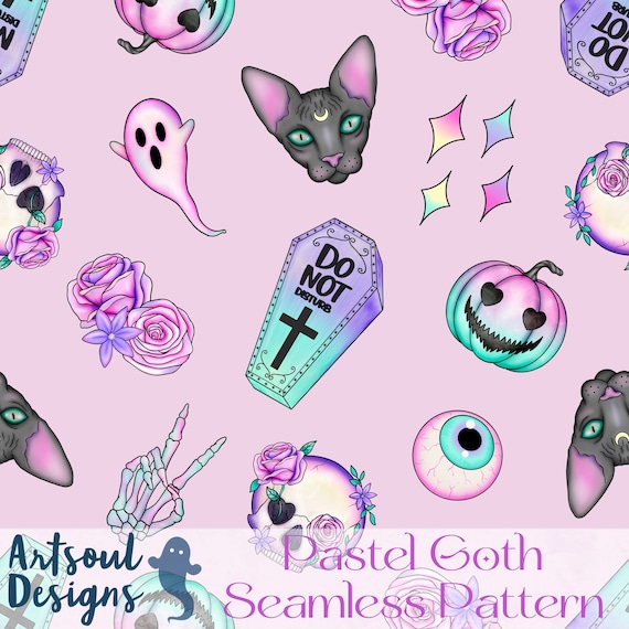 Pastel Goth Desktop Background