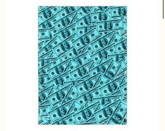 Currency C Note Velveteen Blanket —  Microfiber Throw