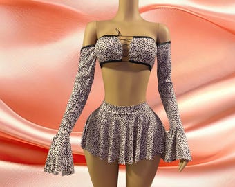 Exotic Dancewear Sexy 3 Piece Set Stripper Rave Festival Costumer Stripper