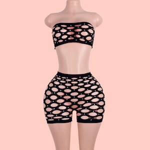 Exotic Dancewear Fishnet Bodysuit Lingerie
