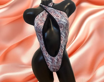 Exotic Dancewear TIE Dye Bodysuit Bodycon Costume Stripper Outfit Festival Lingerie