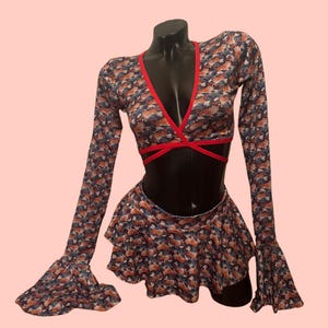 Exotic Dancewear 3 Piece Set Stripper Rave Festival