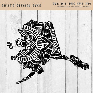 Alaska Mandala SVG- Mandala Cut File- Mandala Instant Download