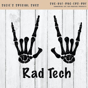Rad Tech Skeleton Hands Svg-Radiology SVG- Rad Tech