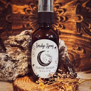 Tiger&#39;s Eye Infused Smudge Spray, Smudge Spray, Room Spray, Palo Santo, Clearing Spray, Clary Sage, Meditation Spray, Cleansing Spray,