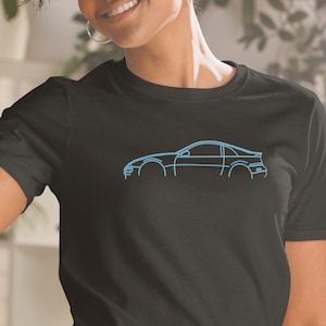 Nissan 300zx Short-Sleeve Unisex T-Shirt, 300zx Silhouette T-shirt, Customizable, Gift Idea, Car guy Tee, Car Girl Shirt