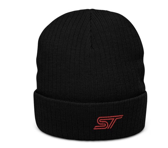 Embroidered Ford ST Knit Beanie, Enthusiast Gift