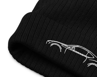 GT86/FRS/BRZ Car Silhouette Customize Embroidered Ribbed knit beanie